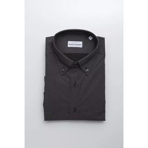 Robert Friedman Black Cotton Men's Men's Shirt